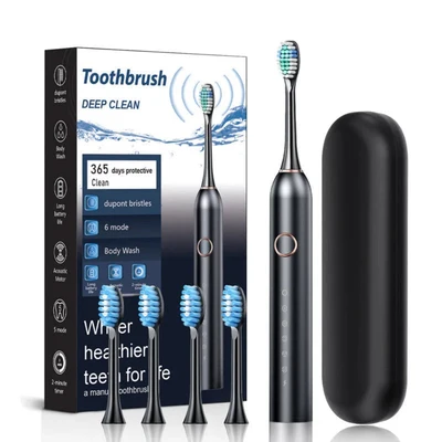 Rechargeable Electric Toothbrush Kids Sonic Travel Brush - Image 1